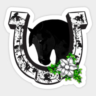 Horse Lovers Horseshoe Sticker